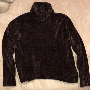 Forever 21 Chenille Brown Sweater Med